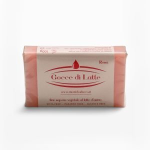 Jabón vegetal de leche de burra - Rosa (100 g)
